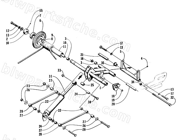 REAR SUSPENSION - REAR ARM ASSEMBLY diagram