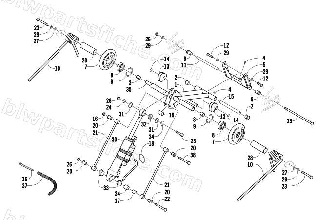 REAR SUSPENSION REAR ARM ASSEMBLY diagram