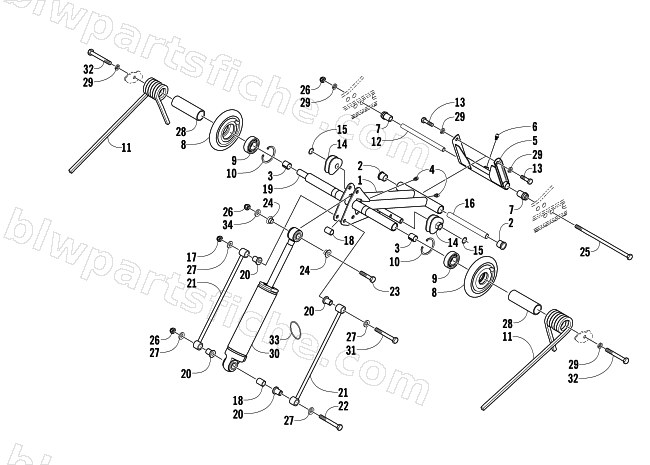 REAR SUSPENSION REAR ARM ASSEMBLY diagram
