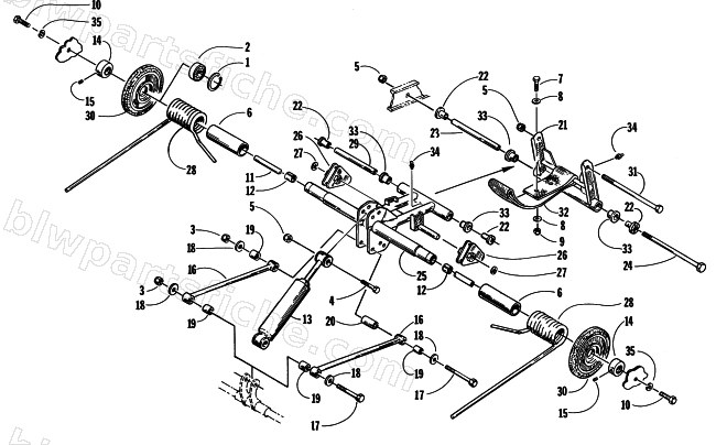 REAR SUSPENSION REAR ARM ASSEMBLY diagram