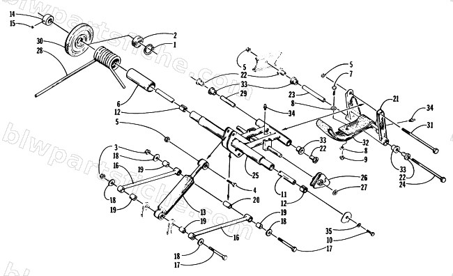 REAR SUSPENSION REAR ARM ASSEMBLY diagram