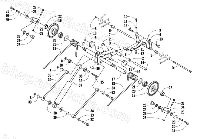REAR SUSPENSION REAR ARM ASSEMBLY diagram