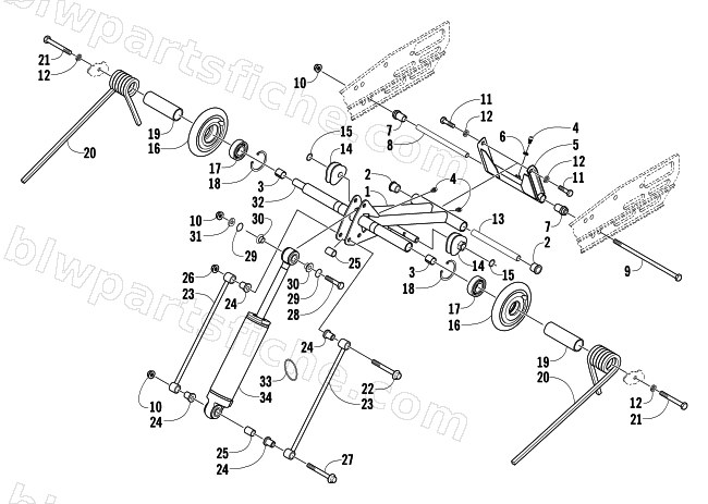 REAR SUSPENSION REAR ARM ASSEMBLY diagram