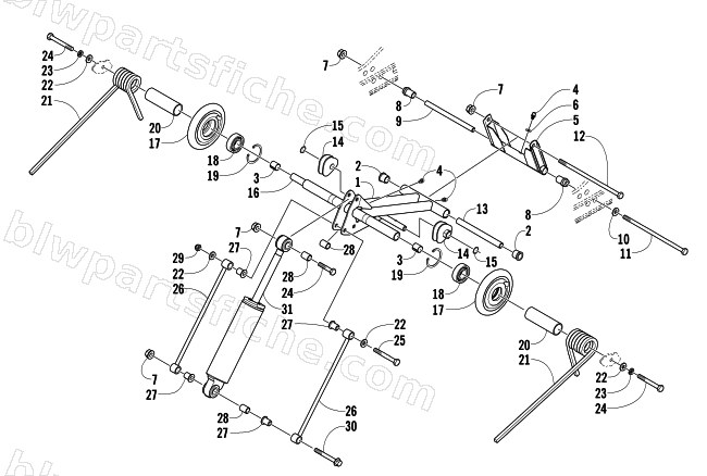 REAR SUSPENSION REAR ARM ASSEMBLY diagram