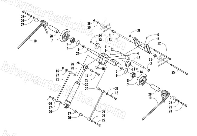 REAR SUSPENSION REAR ARM ASSEMBLY diagram