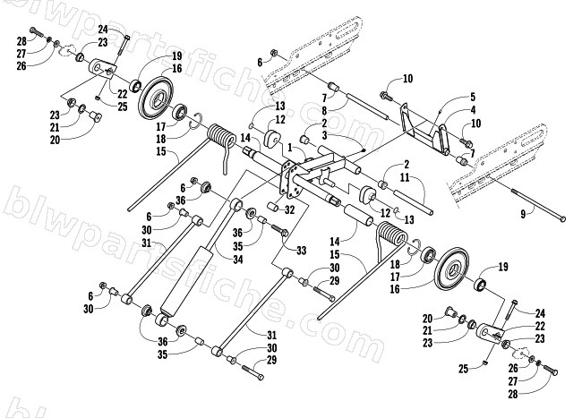 REAR SUSPENSION REAR ARM ASSEMBLY diagram