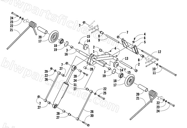 REAR SUSPENSION REAR ARM ASSEMBLY diagram