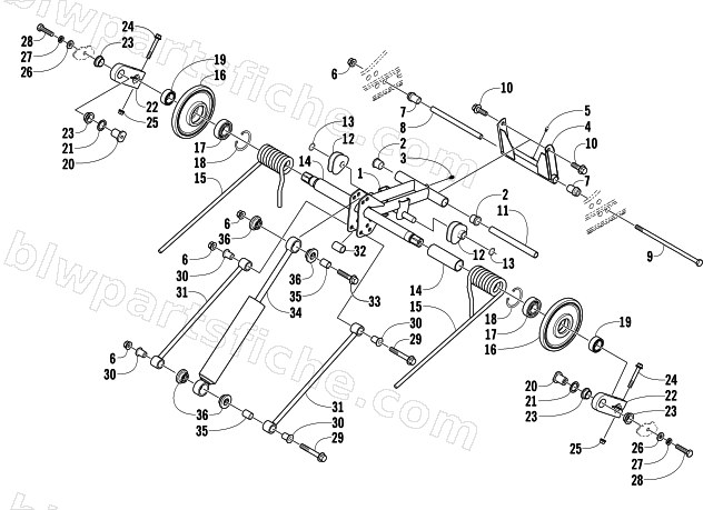 REAR SUSPENSION REAR ARM ASSEMBLY diagram