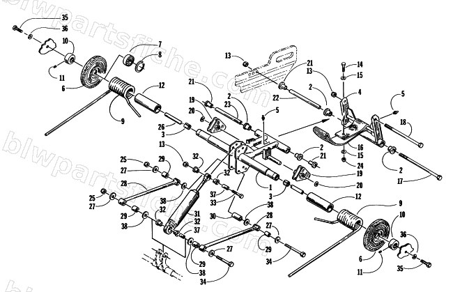 REAR SUSPENSION REAR ARM ASSEMBLY diagram