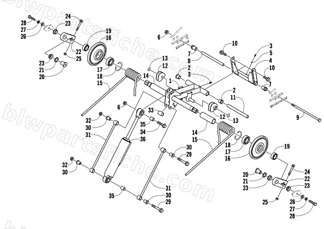 REAR SUSPENSION REAR ARM ASSEMBLY diagram