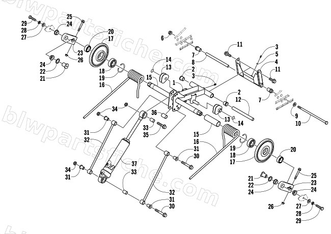 REAR SUSPENSION REAR ARM ASSEMBLY diagram