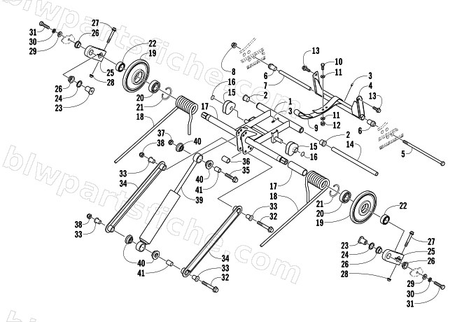 REAR SUSPENSION REAR ARM ASSEMBLY diagram