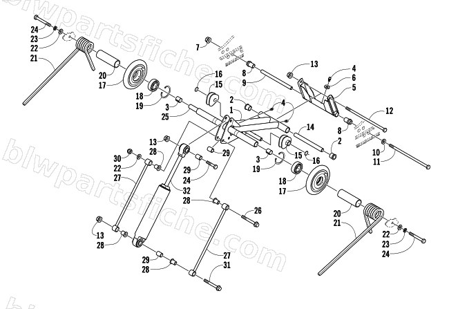 REAR SUSPENSION REAR ARM ASSEMBLY diagram