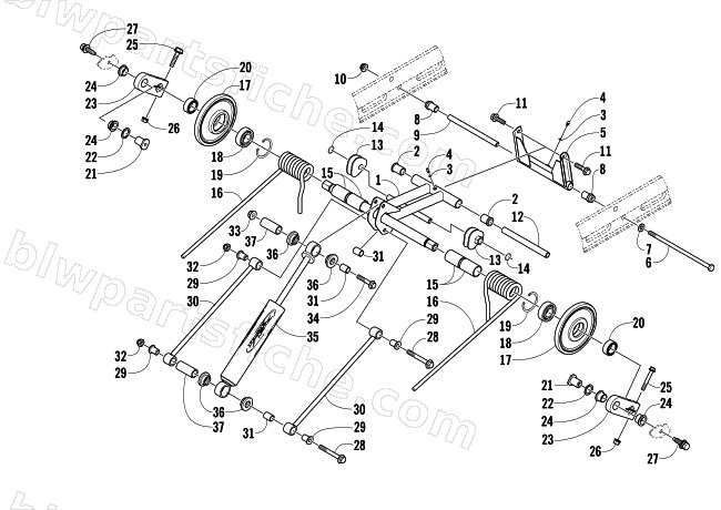 REAR SUSPENSION REAR ARM ASSEMBLY diagram