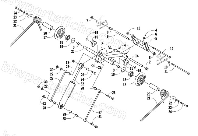 REAR SUSPENSION REAR ARM ASSEMBLY diagram