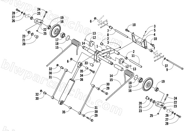 REAR SUSPENSION REAR ARM ASSEMBLY diagram