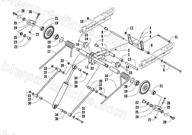 REAR SUSPENSION REAR ARM ASSEMBLY diagram