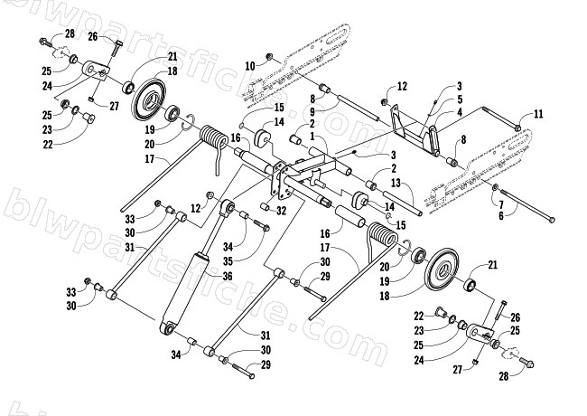 REAR SUSPENSION REAR ARM ASSEMBLY diagram