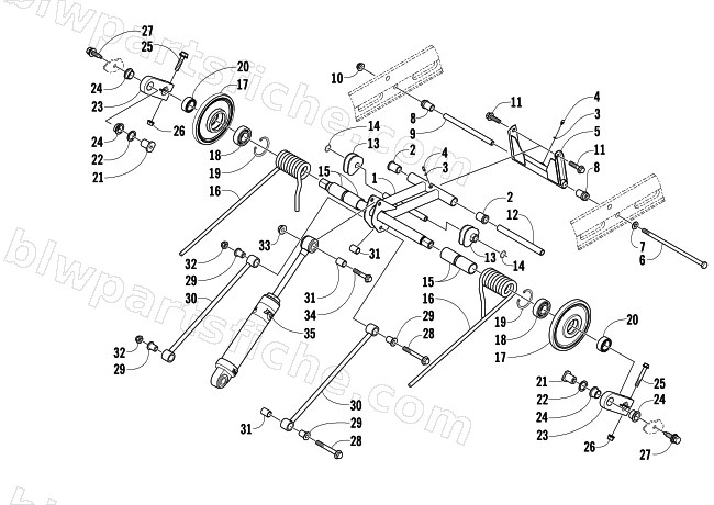 REAR SUSPENSION REAR ARM ASSEMBLY diagram