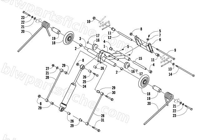 REAR SUSPENSION REAR ARM ASSEMBLY diagram