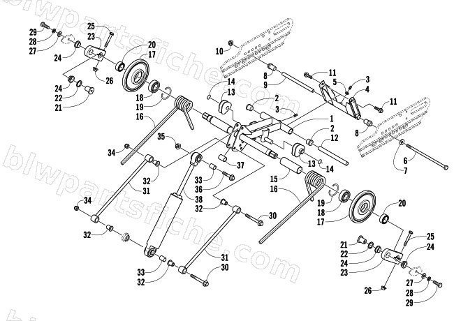 REAR SUSPENSION REAR ARM ASSEMBLY diagram