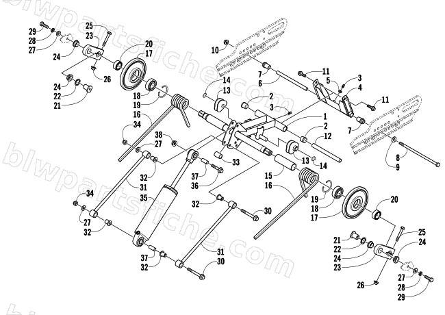 REAR SUSPENSION REAR ARM ASSEMBLY diagram