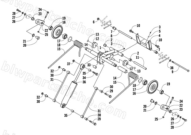 REAR SUSPENSION REAR ARM ASSEMBLY diagram