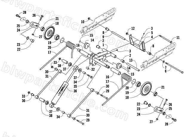 REAR SUSPENSION REAR ARM ASSEMBLY diagram