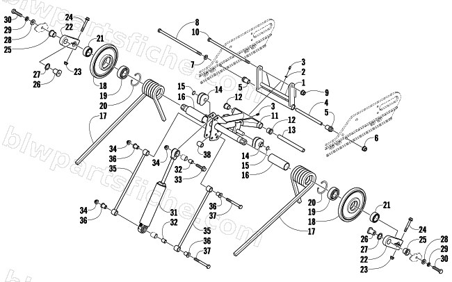 REAR SUSPENSION REAR ARM ASSEMBLY diagram