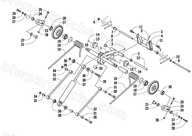 REAR SUSPENSION REAR ARM ASSEMBLY diagram