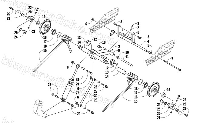 REAR SUSPENSION REAR ARM ASSEMBLY diagram