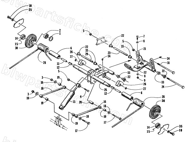 REAR SUSPENSION REAR ARM ASSEMBLY diagram