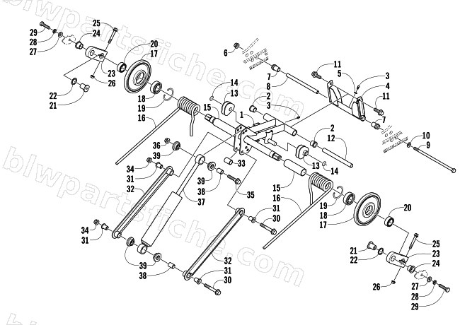 REAR SUSPENSION REAR ARM ASSEMBLY diagram