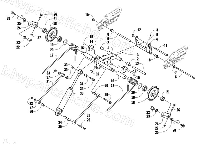 REAR SUSPENSION REAR ARM ASSEMBLY diagram