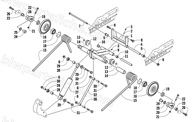 REAR SUSPENSION REAR ARM ASSEMBLY diagram