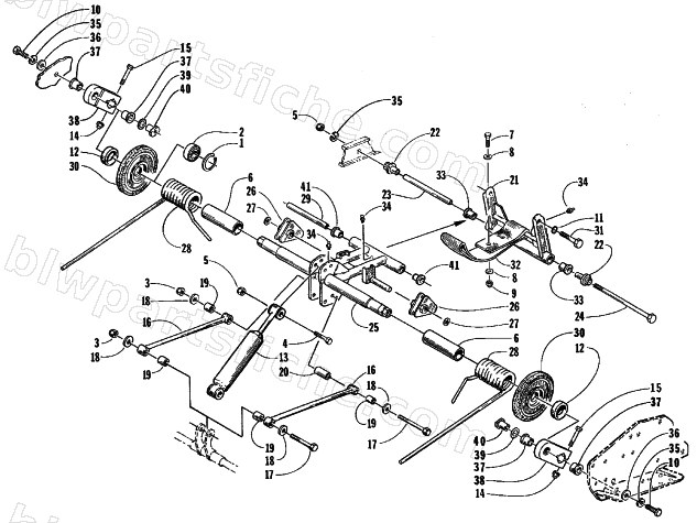 REAR SUSPENSION REAR ARM ASSEMBLY diagram