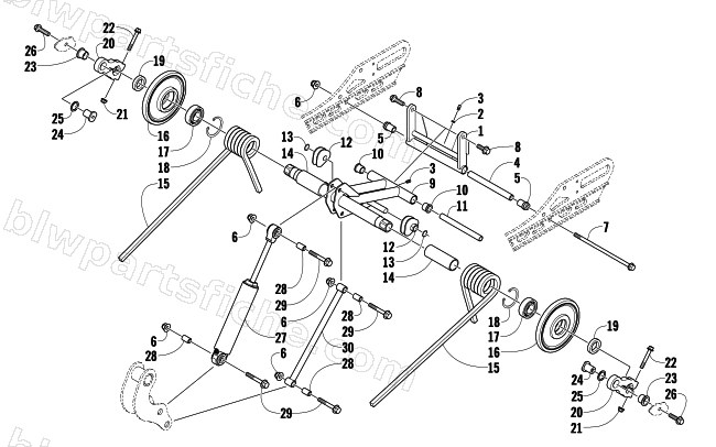 REAR SUSPENSION REAR ARM ASSEMBLY diagram