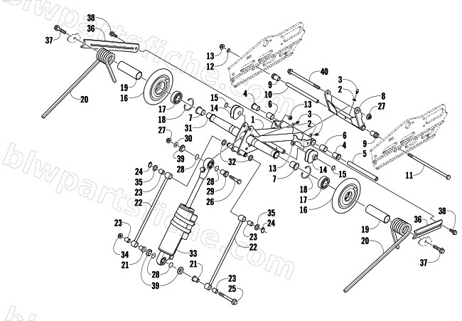 REAR SUSPENSION REAR ARM ASSEMBLY diagram