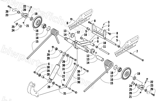 REAR SUSPENSION REAR ARM ASSEMBLY diagram