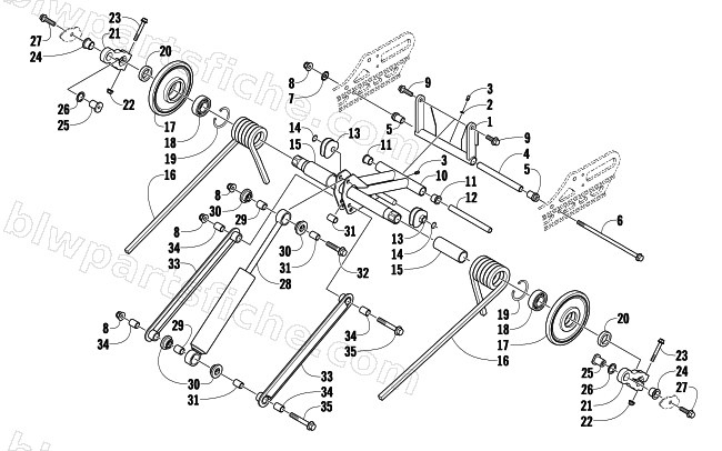 REAR SUSPENSION REAR ARM ASSEMBLY diagram