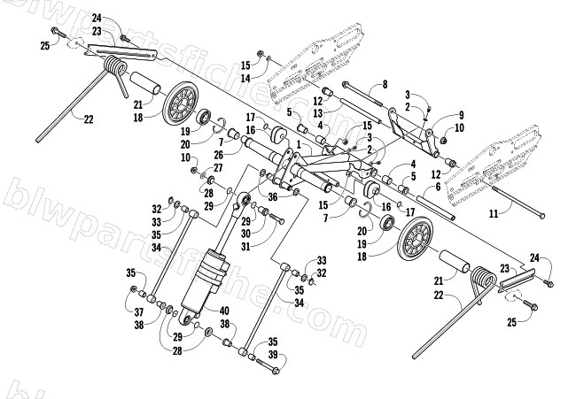 REAR SUSPENSION REAR ARM ASSEMBLY diagram