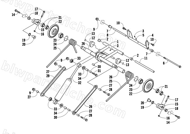 REAR SUSPENSION REAR ARM ASSEMBLY diagram
