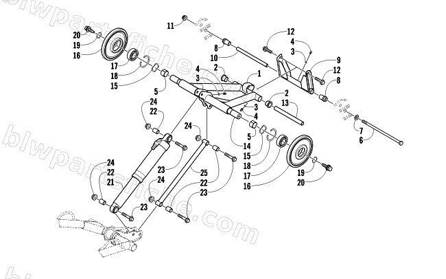 REAR SUSPENSION REAR ARM ASSEMBLY diagram