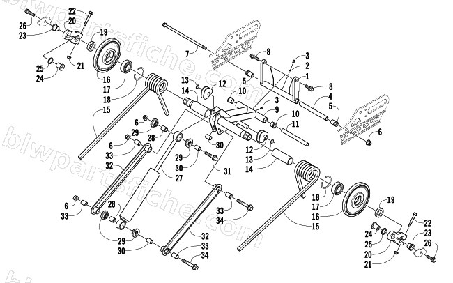 REAR SUSPENSION REAR ARM ASSEMBLY diagram
