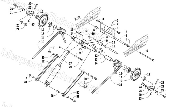 REAR SUSPENSION REAR ARM ASSEMBLY diagram
