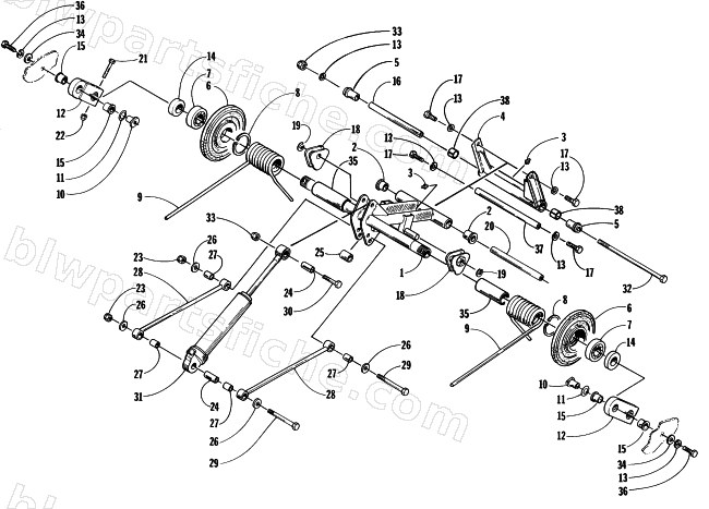 REAR SUSPENSION REAR ARM ASSEMBLY diagram