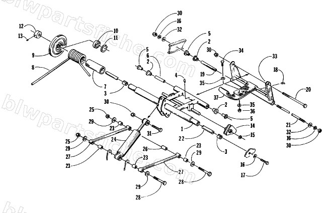 REAR SUSPENSION REAR ARM ASSEMBLY diagram