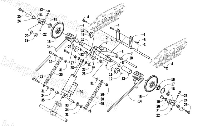 REAR SUSPENSION REAR ARM ASSEMBLY diagram