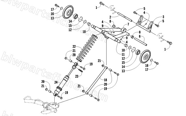 REAR SUSPENSION REAR ARM ASSEMBLY diagram