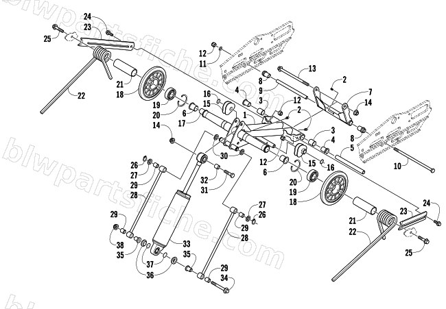 REAR SUSPENSION REAR ARM ASSEMBLY diagram